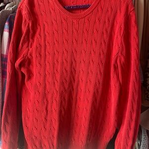 GAP Vibrant Red orange Knit Sweater
